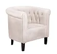 Низкое кресло Swaun Beige Velvet №1
