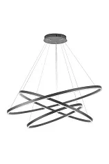 Люстра Orblaze 3 rings 800 black в интерьере в Санкт-Петербурге