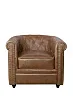 Кожаное кресло Karo Brown leather №0