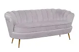 Дизайнерский диван для гостиниц Pearl Triple Grey №1