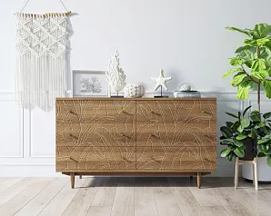 Комод "Boho" 6 ящиков джангл арт BH08 в Санкт-Петербурге