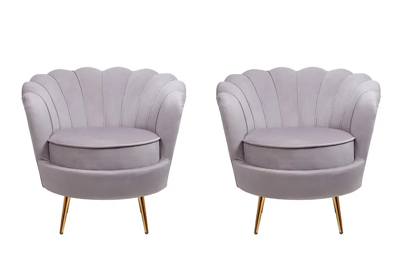Комплект кресел ракушка Pearl Grey в Санкт-Петербурге Комплект кресел ракушка Pearl Grey