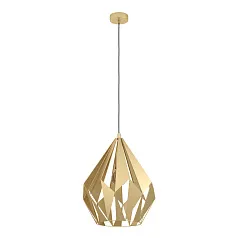 купить 43815 Подвесной потолочный светильник (люстра) CARLTON, 1Х60W, E27, H1100, ?385, сталь, золотой в Санкт-Петербурге