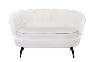 Диван ракушка Pearl Double Beige на черных ножках на заказ в Санкт-Петербурге