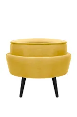 купить Пуф Pearl Adorn Yellow на черных ножках в интернет-магазине в Санкт-Петербурге