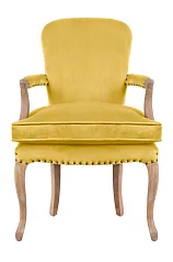 Мягкое полукресло с подлокотниками Anver Oak Yellow в интерьере в Санкт-Петербурге