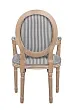 Мягкий стул с подлокотниками Volker Arm Black Pinstripe №3 в Санкт-Петербурге