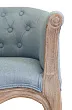 Низкое кресло ретро Kandy Light Blue №4