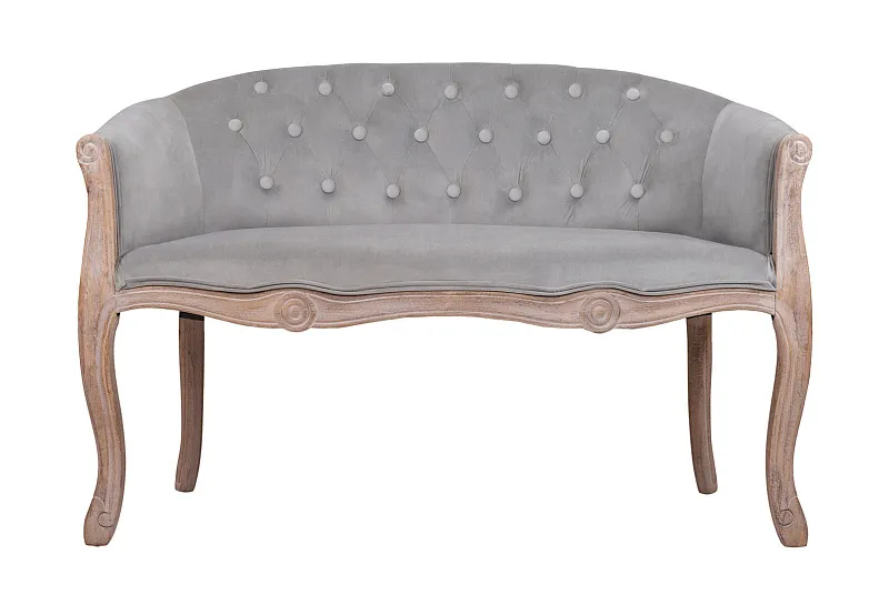 Двухместный дизайнерский диван Kandy Double Grey Velvet в Санкт-Петербурге