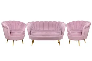 купить красивый Комплект кресел и дивана ракушка Pearl Double Pink в Санкт-Петербурге