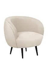 купить стильное Мягкое кресло Benee Beige на черных ножках в интернет-магазине в Санкт-Петербурге