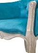 Низкое кресло ретро Kandy Blue Velvet №4 в Санкт-Петербурге