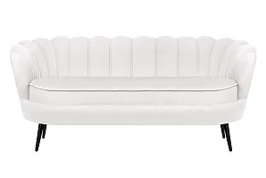стильный Диван ракушка Pearl Triple Beige на черных ножках на заказ в Санкт-Петербурге