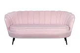 Дизайнерский диван Pearl Triple Pink на черных ножках №0