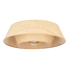 купить стильные 44095 Потолочная люстра MARFORD, 1х60W (E27), H185, ?500, сталь черный / рогожа, натуральный в интернет-магазине в Санкт-Петербурге