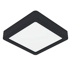 купить 900643 Накладной светильник FUEVA 5, 11W (LED), 3000K, IP44, L160, B160, H28, сталь, черный / пластик, белый в Санкт-Петербурге
