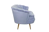 Трехместный диван ракушка для гостиниц Pearl Triple Blue №2 в Санкт-Петербурге
