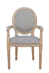 красивый Мягкий стул с подлокотниками Volker Arm Black Pinstripe в Санкт-Петербурге
