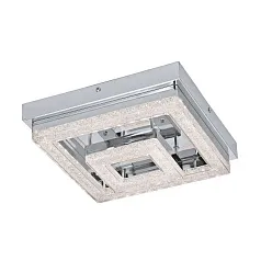 красивые 95659 Светодиодный потолочный светильник FRADELO, 12W (LED), 240х240, сталь, хром/пластик с кристал., хром в интернет-магазине в Санкт-Петербурге