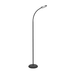 фото 902176 Светодиод торшер с регулировкой цветовой температуры LAURO, 1X5,5W(LED), 2700K, 4000K, 6500K, 600lm, пластик, черный в Санкт-Петербурге