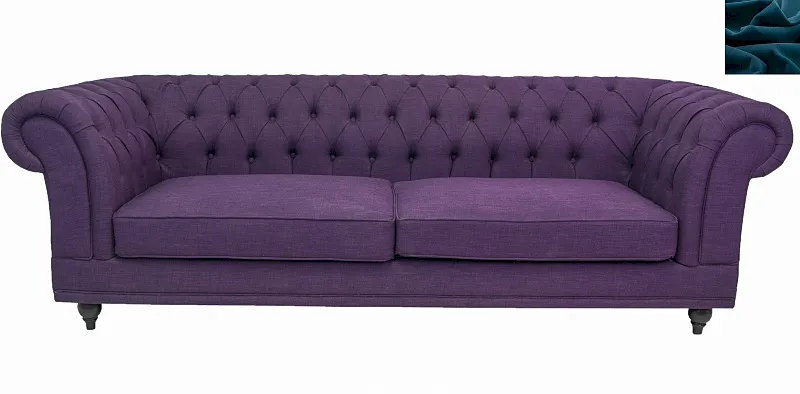 Диван мягкий арт-деко Neylan Purple синий в Санкт-Петербурге Диван мягкий арт-деко Neylan Purple синий в Санкт-Петербурге