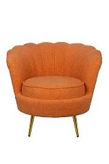 купить Низкое кресло ракушка Pearl Orange Boucle в интернет-магазине в Санкт-Петербурге