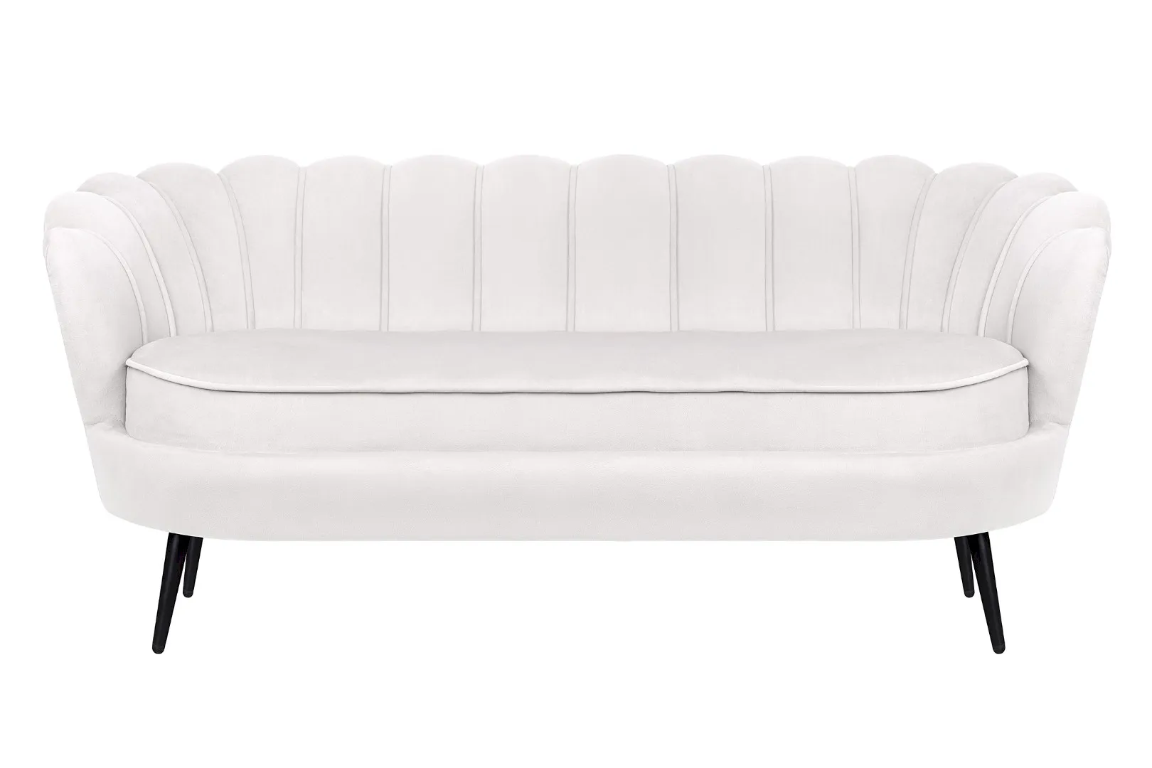 купить стильный Диван ракушка Pearl Triple Beige на черных ножках в Санкт-Петербурге