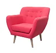 Низкое кресло Fuller Red №3