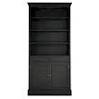 Книжный шкаф "Леонтина (Leontina)" в черном цвете арт LT30BLK №1 в Санкт-Петербурге
