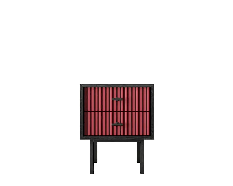 Тумбочка с двумя ящиками "Эмерсон (Emerson)" арт EM16/red/L в Санкт-Петербурге Тумбочка с двумя ящиками "Эмерсон (Emerson)" арт EM16/red/L