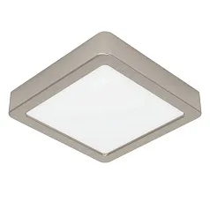 красивые 900593 Накладной светильник диммируемый FUEVA 5, 11W (LED), 3000K, L160, B160, H28, сталь, матовый никель / пластик, белый на заказ в Санкт-Петербурге