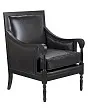 Классическое американское кресло Colin Black Leather №1 в Санкт-Петербурге