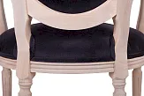 Мягкий стул с подлокотниками Delo Arm Black Velvet №4