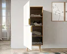Вертикальный комод с двумя дверками "Лайн (Line)" LN05/GR1/beige №1