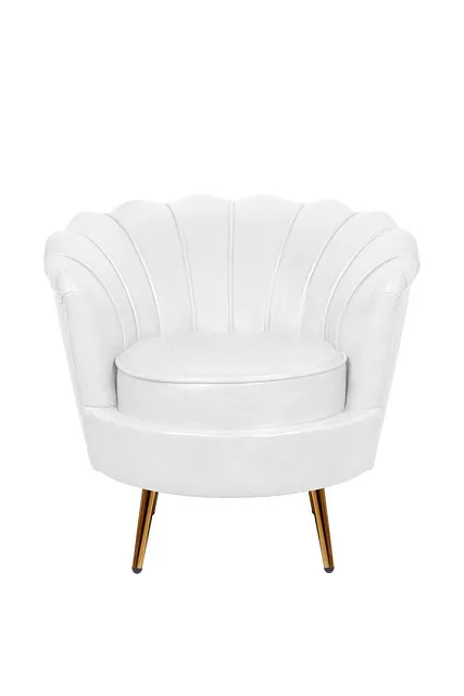 Низкое кресло ракушка Pearl White