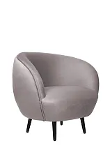 купить стильное Мягкое кресло Small Benee Grey на черных ножках в Санкт-Петербурге