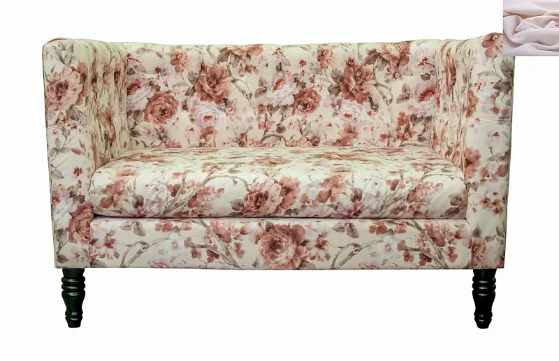 Диван прованс Rose Flower розовый в Санкт-Петербурге Диван прованс Rose Flower розовый