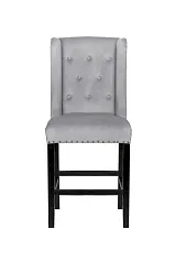 Дизайнерский полубарный стул Skipton Average Grey Velvet в Санкт-Петербурге