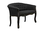 Двухместный дизайнерский диван Kandy Double Black Old №1 в Санкт-Петербурге