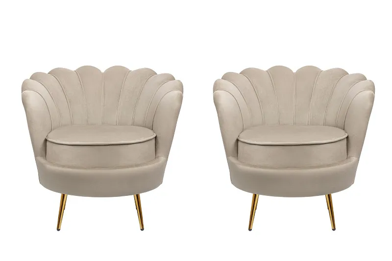Комплект кресел ракушка Pearl Taupe в Санкт-Петербурге Комплект кресел ракушка Pearl Taupe
