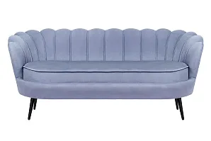 купить Диван ракушка для гостиниц Pearl Triple Blue на черных ножках в интернет-магазине в Санкт-Петербурге