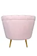 Низкое кресло ракушка Pearl розовый V2 №3 в Санкт-Петербурге