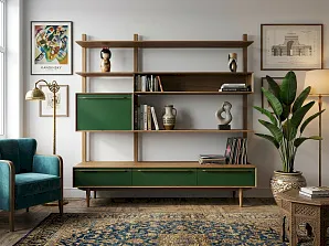 купить красивые Стеллаж "Бруни (Bruni)" с ящиками арт BR-20/6002 в Санкт-Петербурге