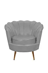 фото Низкое кресло ракушка Pearl Grey V2 в интерьере в Санкт-Петербурге
