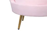 Низкое кресло ракушка Pearl розовый V2 №6 в Санкт-Петербурге