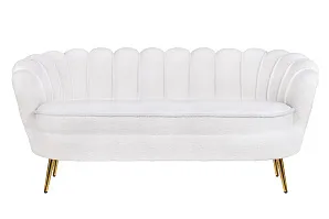 стильный Трехместный диван ракушка для гостиниц Pearl Triple Boucle на заказ в Санкт-Петербурге