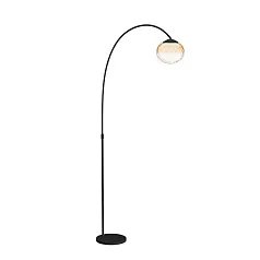 390486 Светодиодный торшер с регулировкой цветовой температуры PANTOJA, 1X5,8W(LED) ,2200-6500K, 1100lm, сталь, черный, янтарный в Санкт-Петербурге