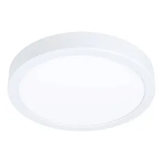 фото 901011 Светодиодный накладной светильник с датчиком движения FUEVA 5, 17W (LED), 3000K, 2000lm, ?210, сталь, белый/пластик, белый в интерьере в Санкт-Петербурге