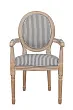 Мягкий стул с подлокотниками Volker Arm Black Pinstripe №0 в Санкт-Петербурге