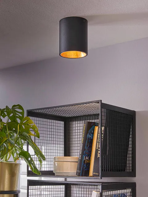 94502 Светодиодный потолочный светильник POLASSO, 1х3,3W (LED), ?100, черный, золотой в Санкт-Петербурге 94502 Светодиодный потолочный светильник POLASSO, 1х3,3W (LED), ?100, черный, золотой